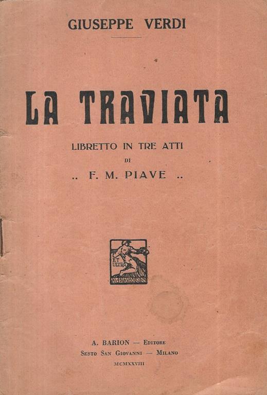 La Traviata - Giuseppe Verdi - copertina