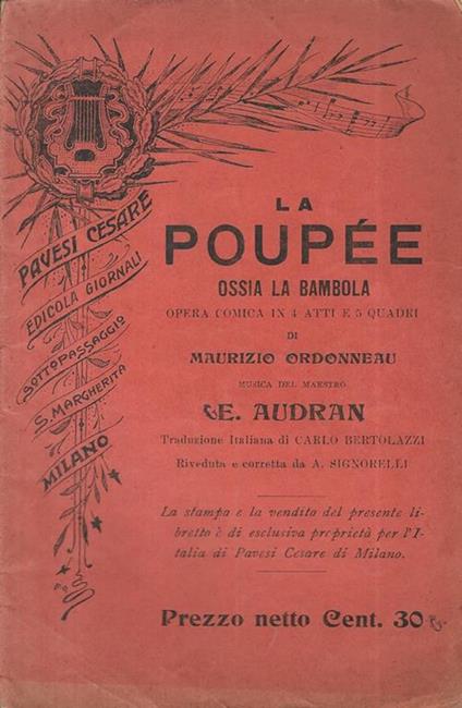La Poupée. Ossia la bambola - copertina