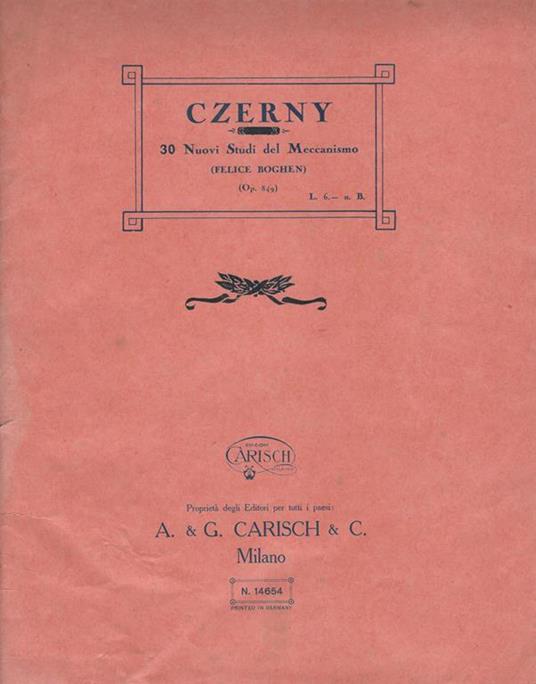 Czerny - copertina