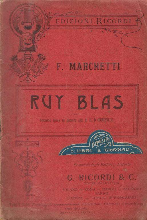 Ruy Blas - copertina