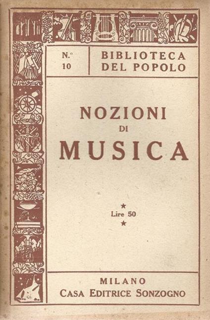 Nozioni di musica - Amintore Galli - copertina