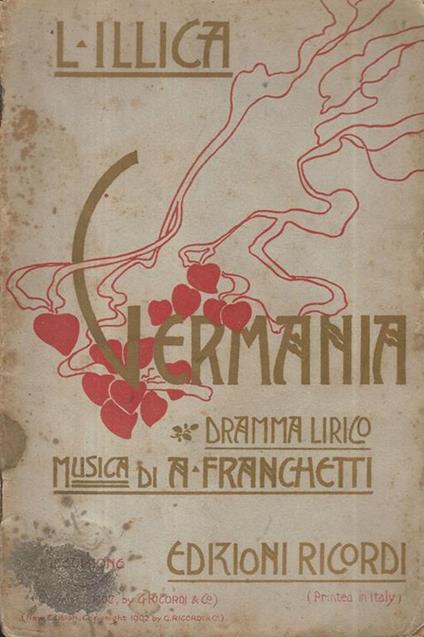 Germania. Dramma lirico - copertina