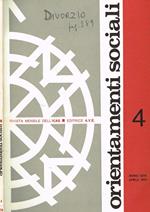 Orientamenti sociali. Rivista mensile dell'Icas anno XXVI n.4