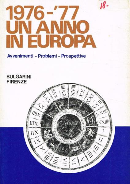 1976-'77. Un anno in Europa. Avvenimenti prospettive problemi - copertina