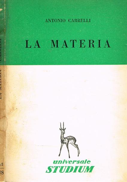La materia - Antonio Carrelli - copertina