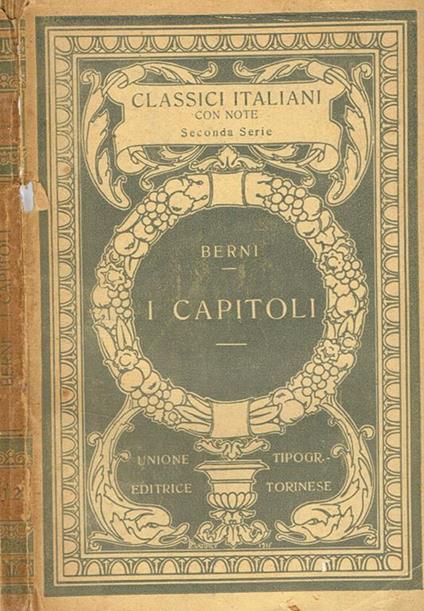 I capitoli - Francesco Berni - copertina