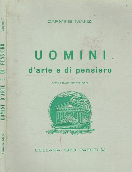 Uomini d'arte e di pensiero vol.7 - Carmine Manzi - copertina