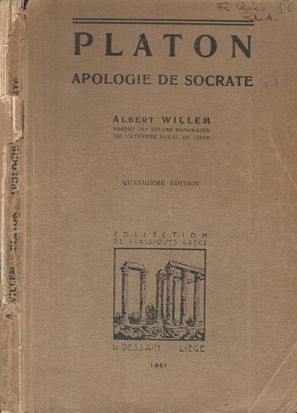 Apologie de Socrate - Platone - copertina