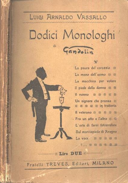 Dodici Monologhi di Gandolin - Luigi A. Vassallo - copertina