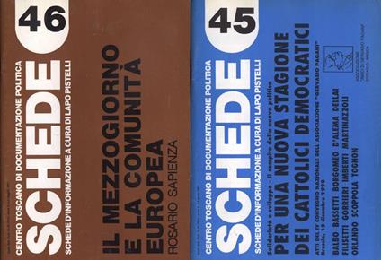 Schede Anno V n. 45 - 46 - copertina