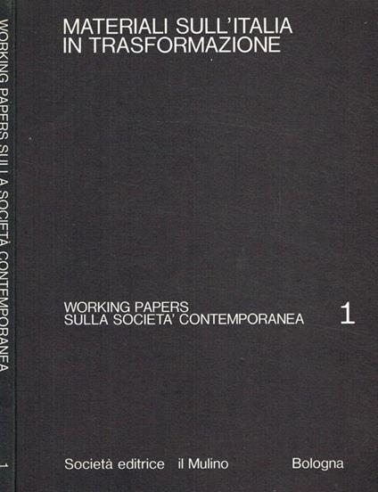 Materiali sull'Italia in trasformazione - copertina