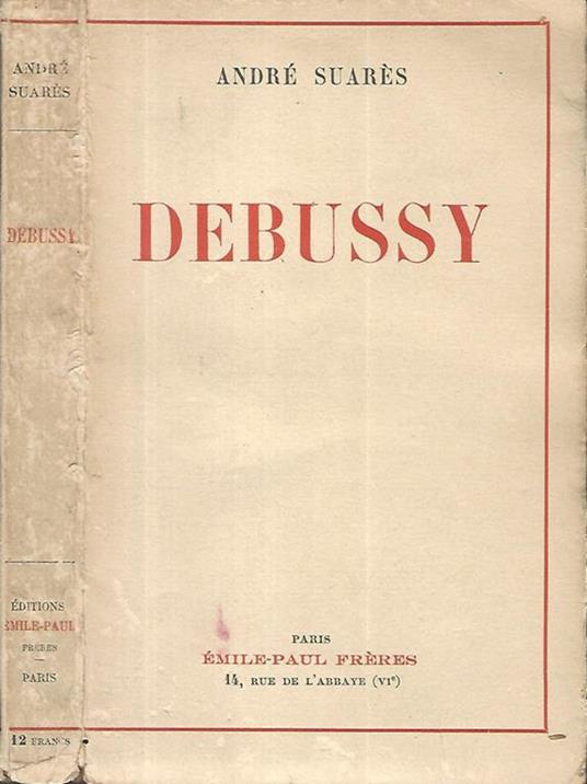 Debussy - André Suares - copertina