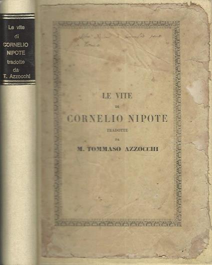 Le vite de' più illustri capitani - Cornelio Nepote - copertina