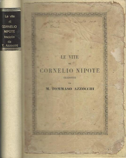 Le vite de' più illustri capitani - Cornelio Nepote - copertina