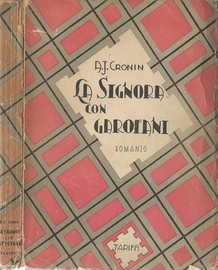 La signora con garofani - A. Joseph Cronin - copertina
