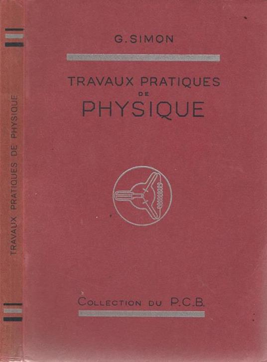Guide pour les travaux pratiques de physique - copertina