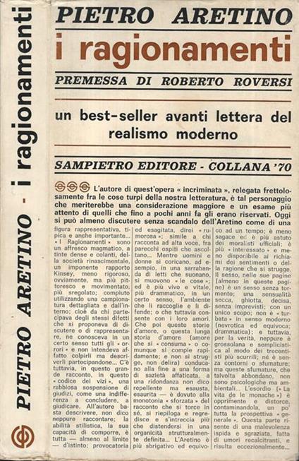 I ragionamenti - Pietro Aretino - copertina