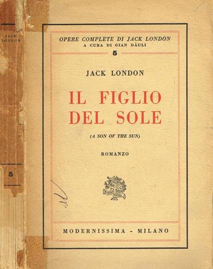 Il figlio del sole - Jack London - copertina