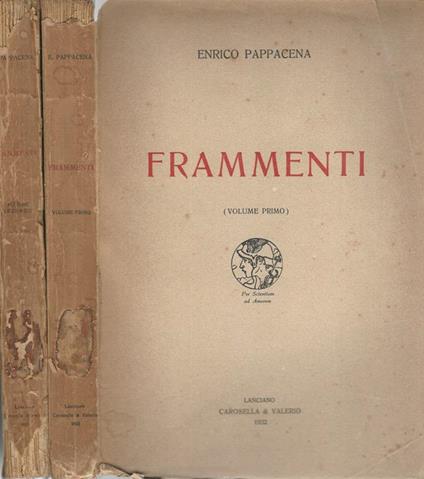 Frammenti vol.II - Enrico Pappacena - copertina
