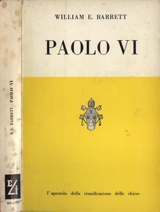 Paolo VI - William E. Barrett - copertina
