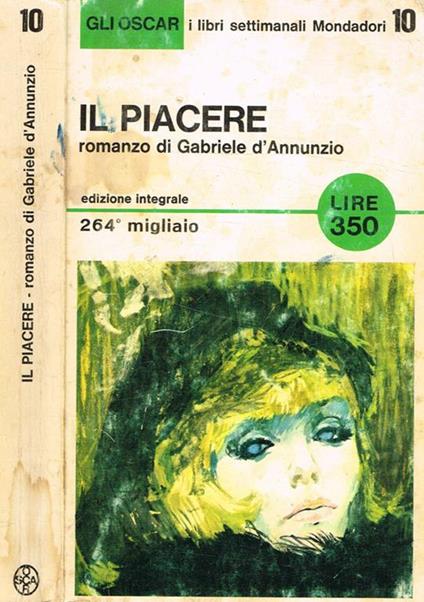 Il piacere - Gabriele D'Annunzio - copertina