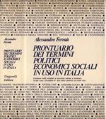 Prontuario dei termini politici, economici, sociali in uso in Italia