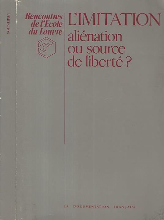 L' imitation. Alienation ou source de liberte? - copertina