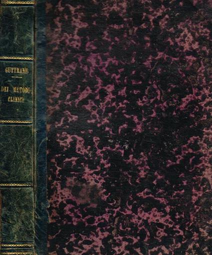 Dei metodi clinici per l'esame degli organi del petto e del ventre compresa la laringoscopia - copertina