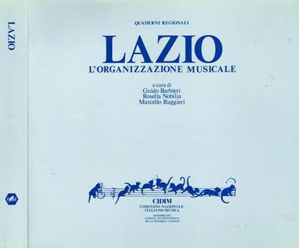 Lazio. L'organizzazione musicale - copertina