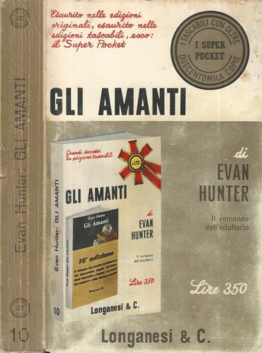 Gli amanti - Evan Hunter - copertina