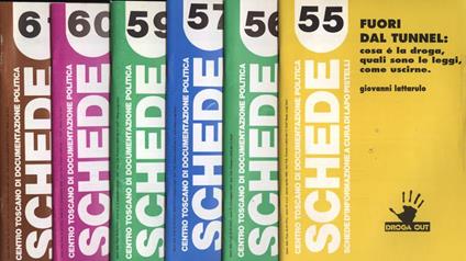 Schede Anno VI n. 55 - 56 - 57 - 59 - 60 - 61 - copertina