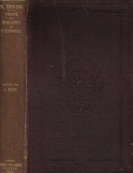 Traitè des maladies de l'estomac - copertina