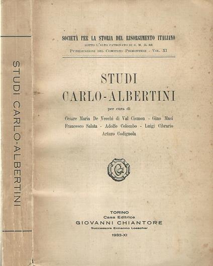 Studi Carlo-Albertini - copertina