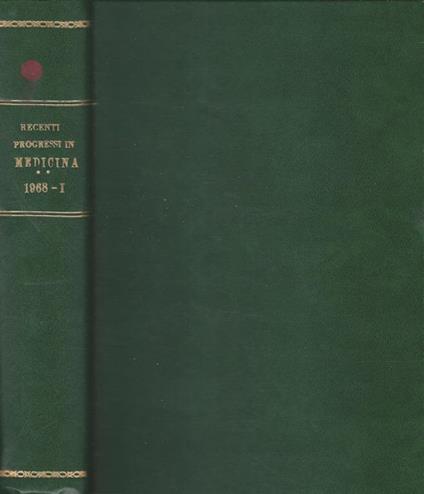 Recenti progressi in medicina 1968 - copertina