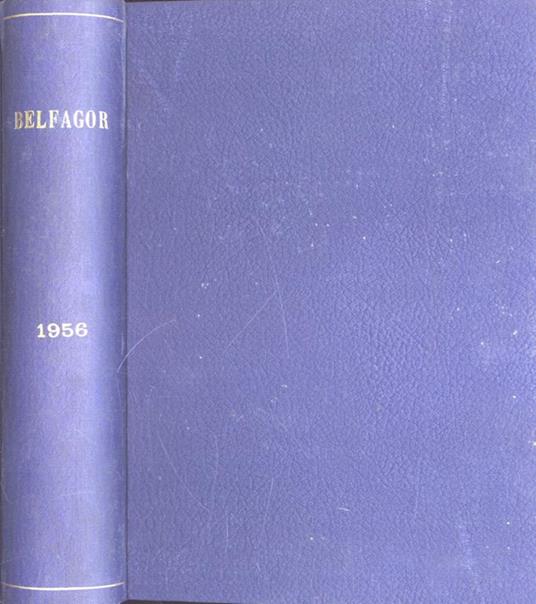 Belfagor Anno 1956. Rassegna di varia umanità - copertina