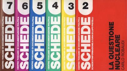 Schede Anno 1987 n. 2 - 3 - 4 - 5 - 6 - 7 - 8 - 9 - 10 - 11 - 12 - 13 - 14 - 15 - 16 - 17 - 18 - 19 - 20 - copertina