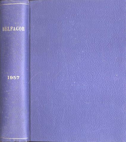 Belfagor Anno 1957. Rassegna di varia umanità - copertina
