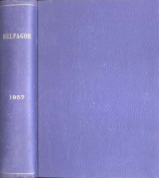 Belfagor Anno 1957. Rassegna di varia umanità - copertina