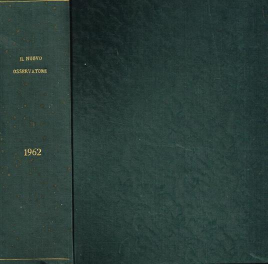 Il nuovo osservatore. Politico economico sociale anno III - Giulio Pastore - copertina