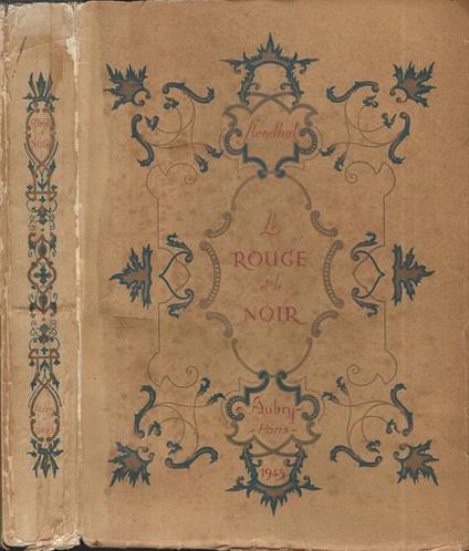 Le rouge et le noir - Stendhal - copertina