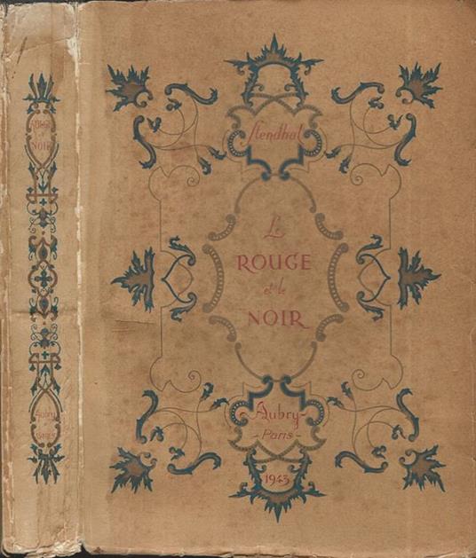 Le rouge et le noir - Stendhal - copertina