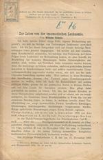 Zur Lebre von der traumatischen Leukaemie