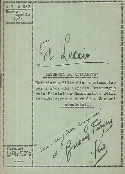 Il Leccio. Rassegna di attualità - copertina