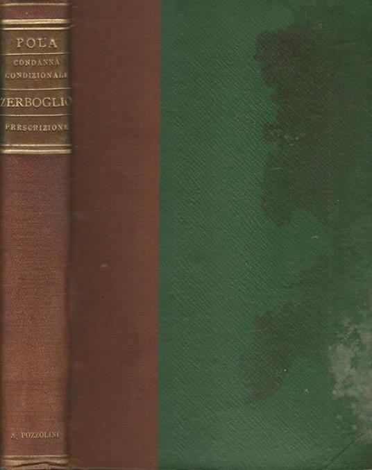 Commento alla Legge sulla Condanna Condizionale - copertina