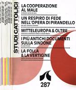 Studi cattolici. Mensile di studi e di attualità anno XXIX n.287, 288, 289, 290-91, 293-94, 295, 297, 298