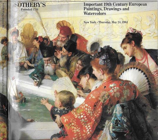 Important 19th century european paintings, drawings and watercolors. New York – Thursday, May 24, 1984 - copertina