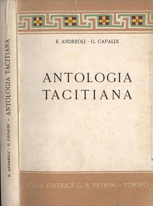Antologia tacitiana - Enrico Andreoli - copertina