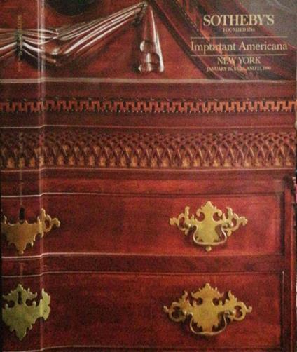 Important Americana. New York January 24,25,26 and 27, 1990 - copertina