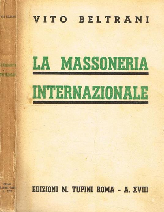 La massoneria internazionale - Vito Beltrani - copertina