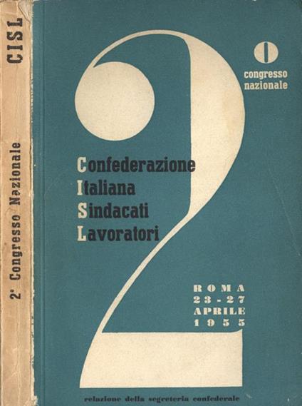 2 Congresso nazionale. Relazione della segreteria confederale - copertina